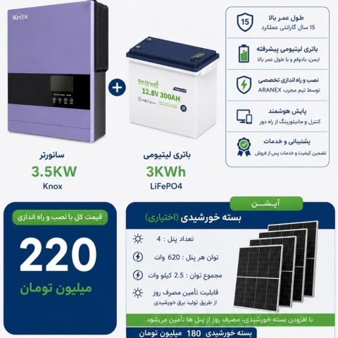 wattks فروشگاه واتکس_ آرانکس پکیج یک