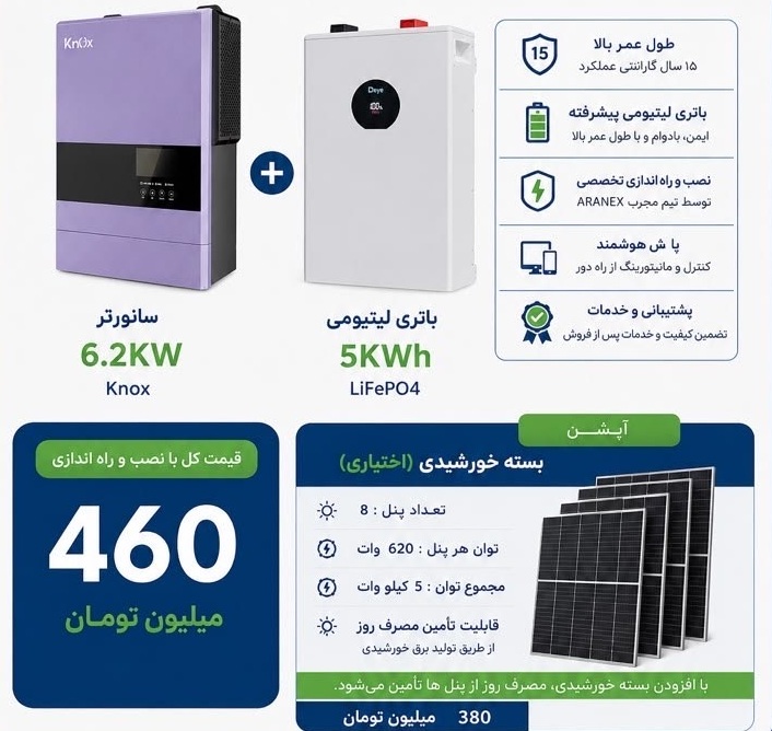 پکیج دو برق اضطراری